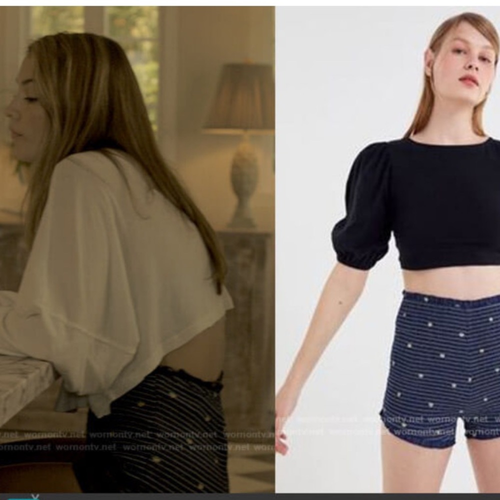 Urban Outfitters Peach Rosie Ruffle High Rise Pin Up Shorts